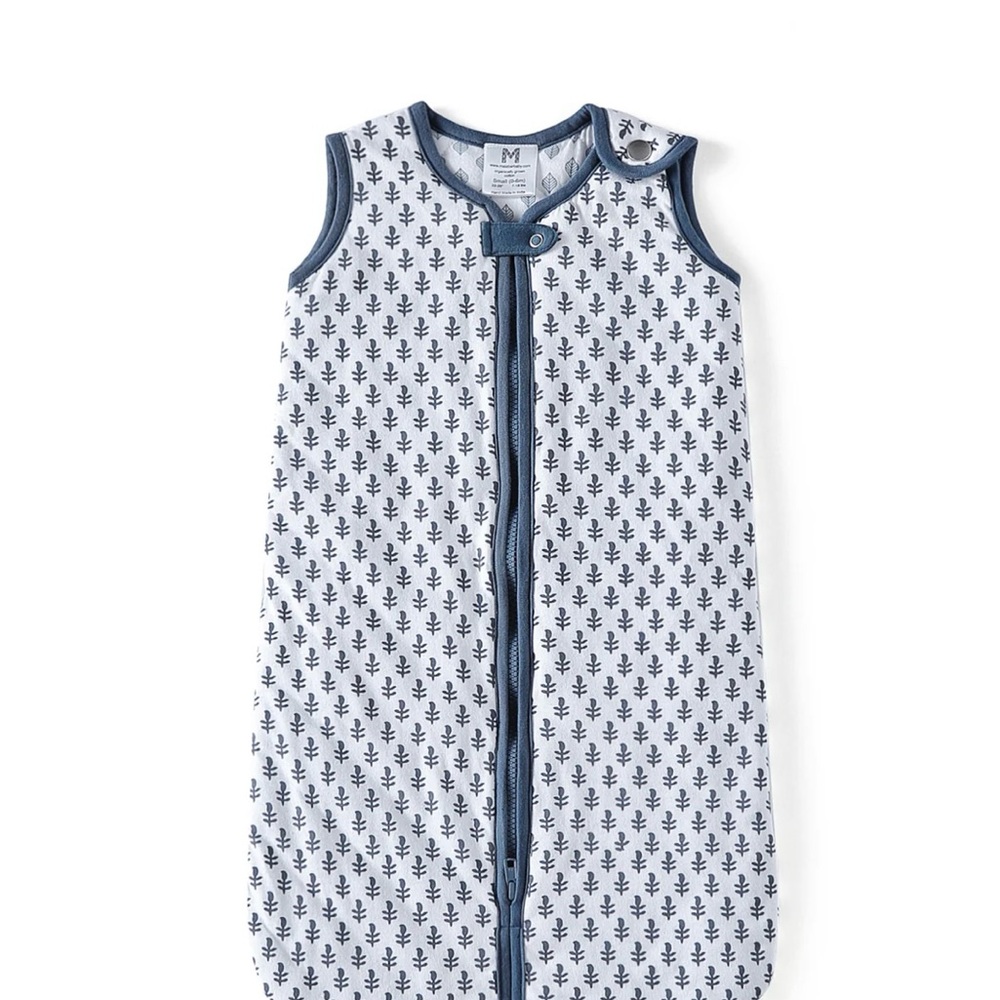 Malabar baby 100% organic cotton, Navy and White Baby Sleep Sack. Never used.